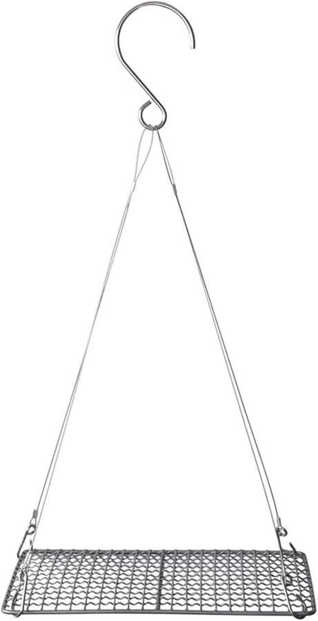 Grill Net Barbecue Accessoire Buiten Koken Gelijkmatige Warmte 16.5 x 25.5 cm Zilver