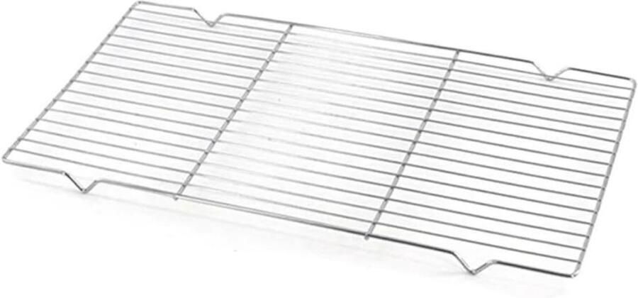 Grill Net Barbecue Mat Buiten Koken Gelijkmatige Warmte Medium 21x38cm Zilver