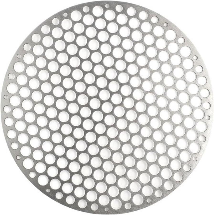 Grill Net Barbecue Rack Buiten Koken Gelijkmatige Warmte 30cm Rond Zilver