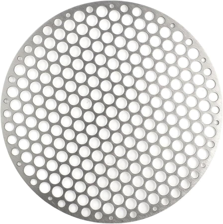 Grill Net Barbecue Rack Buiten Koken Gelijkmatige Warmte 30cm Rond Zilver