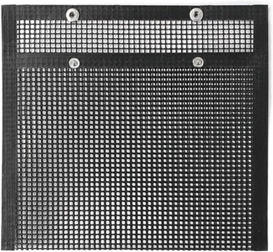 Grill Net BBQ Bakplaat Buiten Koken Non-stick Materiaal 30 x 24 cm Zwart