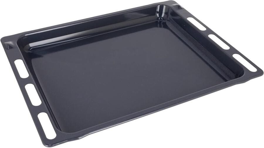 Grill Pan Bakplaat Accessoire Koken in Oven Geglazuurde Afwerking 47.5 x 36.5 cm Zwart