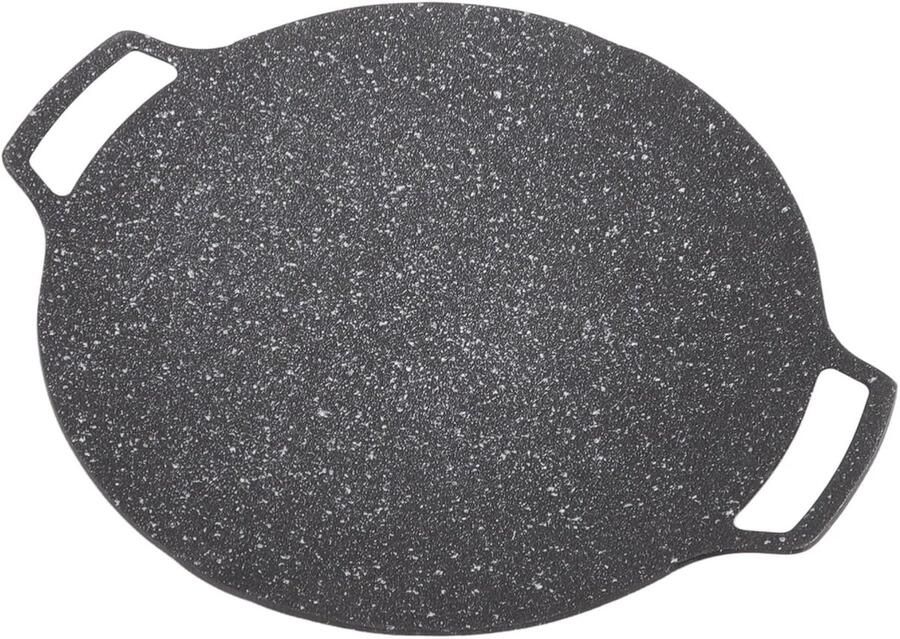 Bakplaat Grillplaat Buiten koken Antiaanbaklaag 30 cm Zwart
