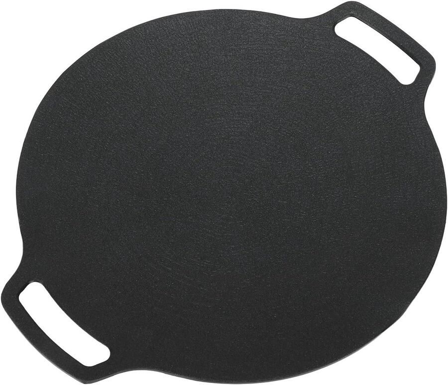 Grill Pan Barbecue Plaat Buiten Koken Antiaanbaklaag 33cm Zwart
