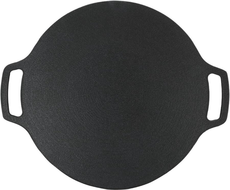 Grill Pan BBQ Plaat Buiten Koken Gegoten Aluminium 33cm Zwart