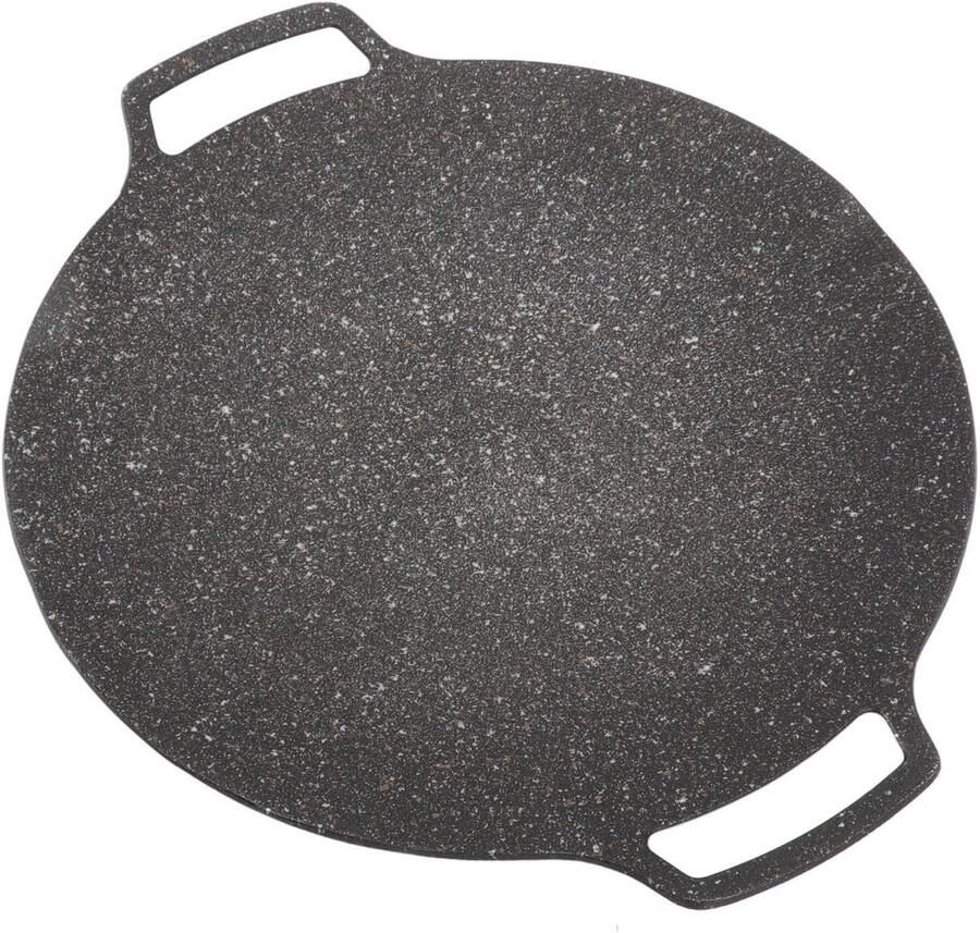 Grill Pan BBQ Plaat Buiten Koken Non-stick 30 cm Zwart