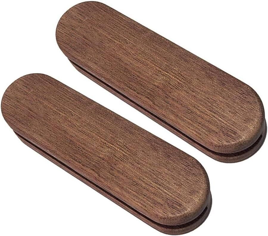 Grill Pan Handvat Afneembare Grip Barbecue Accessoire Hitte Isolerend 10 x 2.8 cm Bruin