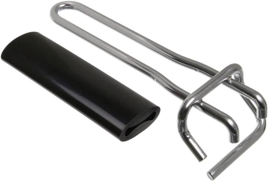 Grill Pan Handvat Oven Handvat Onderdeel Vervangen Rubberen Grip 17 x 7 x 4 cm Zwart