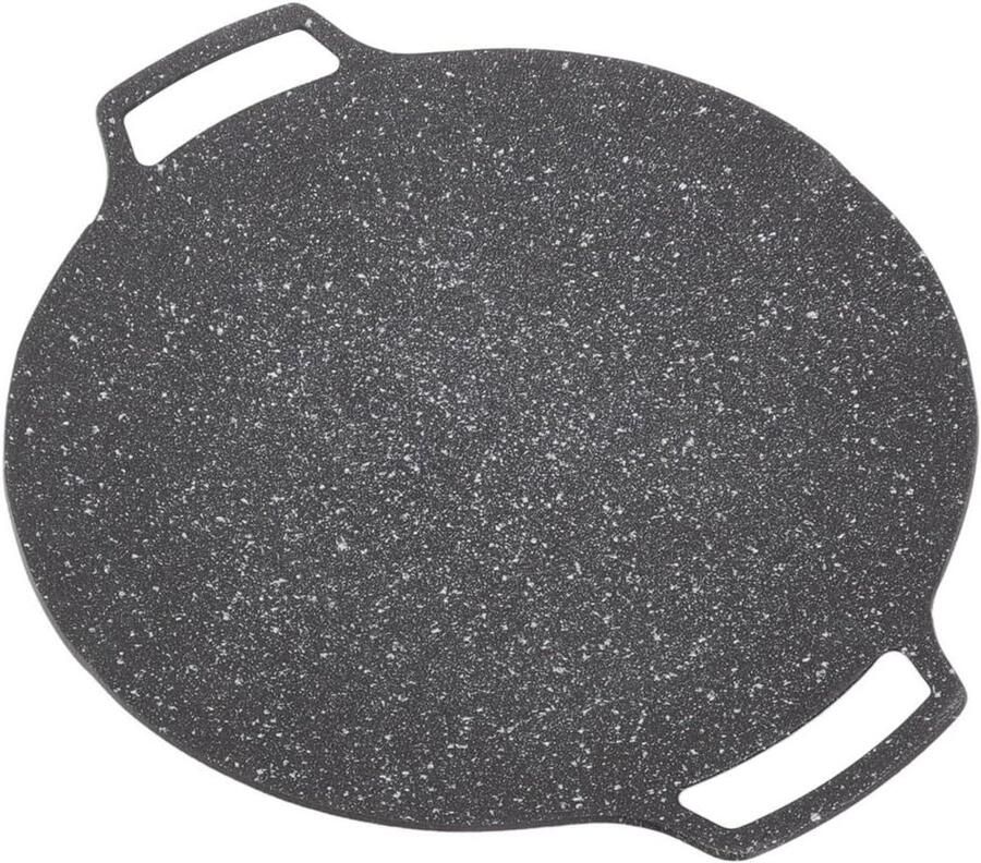 Grill Pan Koekenpan Bakplaat Vlees Grillen Anti-aanbak Laag 35 cm Zwart