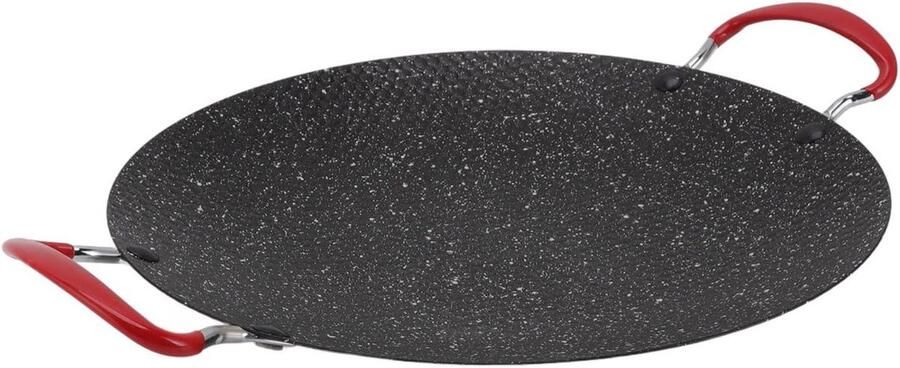 Grill Pan Koekenpan Buiten Koken Medische Steen Coating 30 cm Geel