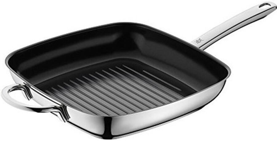 Grill Pan Koekenpan Lekker Grillen Gelijkmatige Warmte 28 cm Zwart