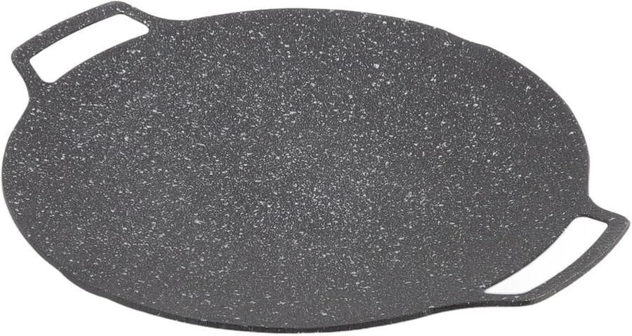 Grill Pan Non Stick Rookloze Barbecue Hete Plaat Aluminium Kookplaat Koreaanse Barbecue Plaat Draagbare Indoor Koekenpan voor Keuken Camping Picknick(Universeel Type 30cm)