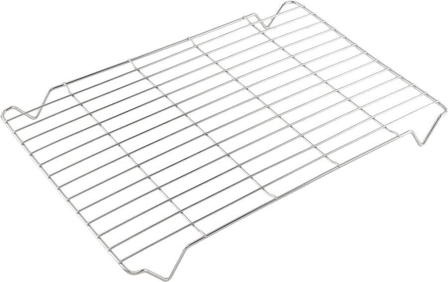 Grill Pan Rek Oven Rooster Oven Gebruik Kwaliteit Vervangingsonderdeel 335x225x30mm Zilverkleurig