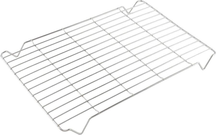 Grill Pan Rek Ovenrooster Lade Oven Gebruik Roestvrij Staal 39cm x 32cm Zilver