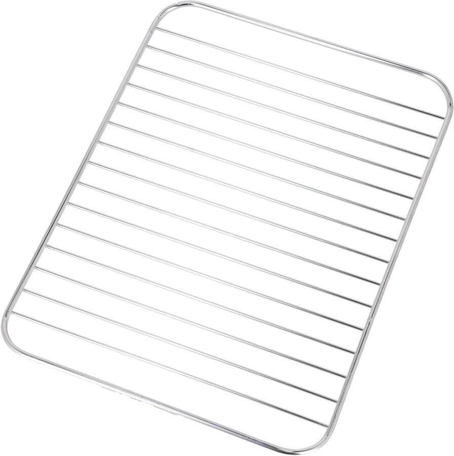 Grill Pan Rooster Ovenrekje Oven Gebruik Specifiek Model 350mm x 260mm Zilver
