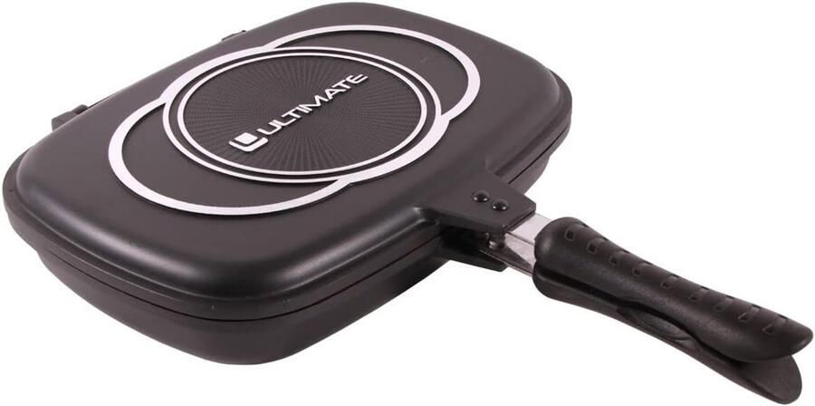 Grill Pan Sandwich Maker Tosti's Maken Dubbelzijdig Bruikbaar 32 x 28.5 cm