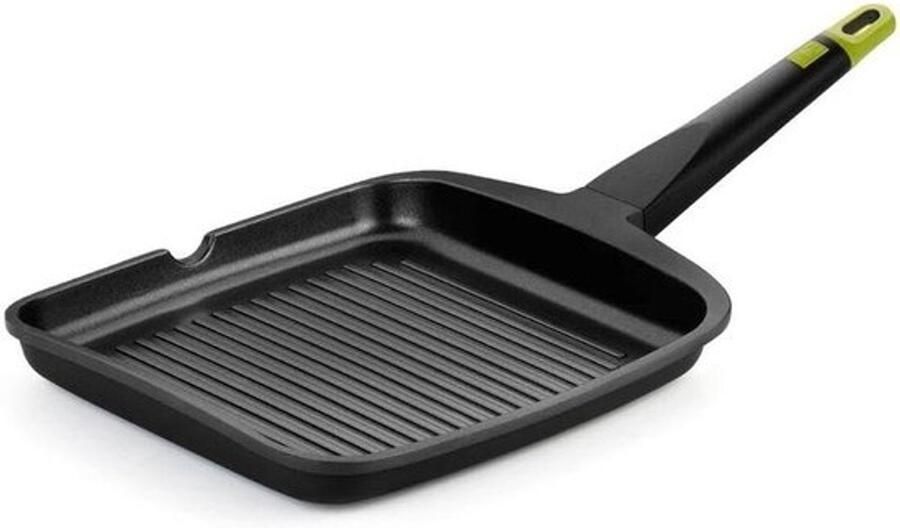Grill Pan Streepjes Pan Lekker Koken Ovenbestendig 22 cm Zwart