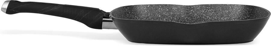 Grill Pan Vierkant Aluminium Pan Gerechten Grillen 9-laags Coating 28 x 28 cm Zwart