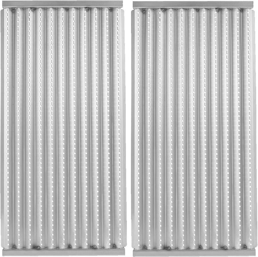 Grill Platen BBQ Onderdelen Grill Onderhoud Roestvrij Staal 2 stuks Zilver