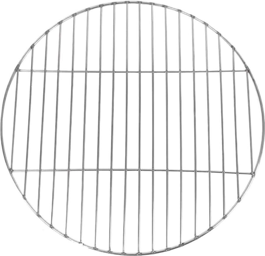 Grill Rek Barbecue Net Buiten Koken Vouwbaar Ontwerp 33 cm Zilverkleurig