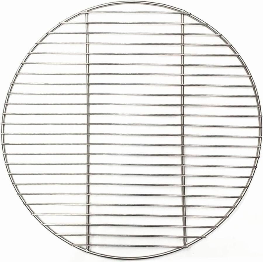 Grill Rek BBQ Net Buiten Koken Gelijkmatig Verwarmd 47cm Diameter Zilver