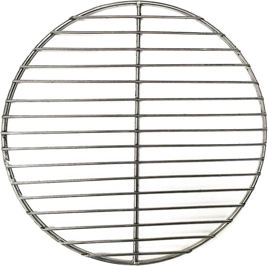 Grill Roost BBQ Net Buiten Koken Gelijkmatig Verwarmd 33cm Diameter Zilver