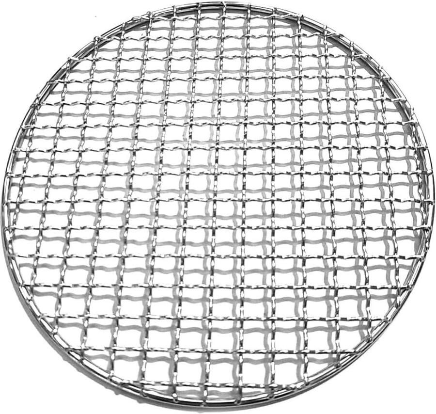 Grill Rooster Barbecue Accessoire Buiten Koken Verstevigd Roestvrij Staal 20cm Diameter Zilverkleurig