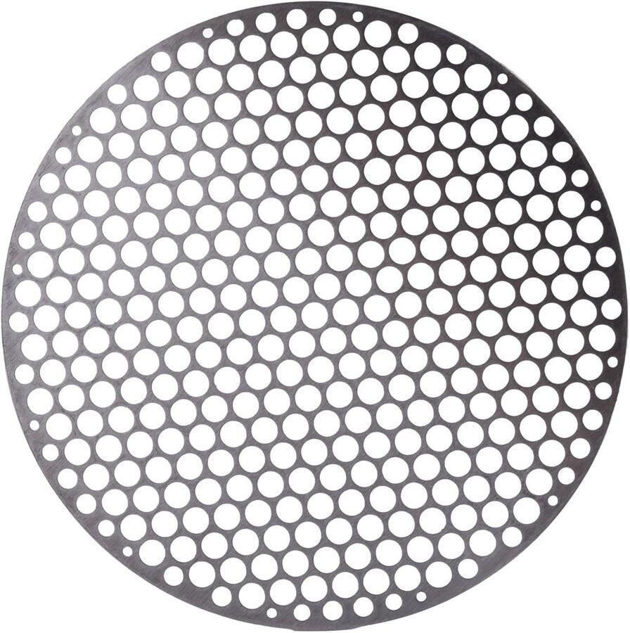Grill Rooster Barbecue Net Bakken Roosteren Koelen Roestvrij Staal 24cm Diameter Zilverkleurig