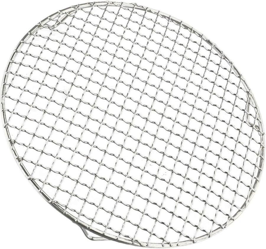 Grill Rooster Barbecue Rek Buiten Koken Roestvrij Staal 27 cm Diameter Zilver