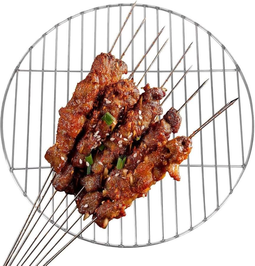 Grill Rooster BBQ Rack Buiten Koken Roestvrij Staal 38cm Diameter