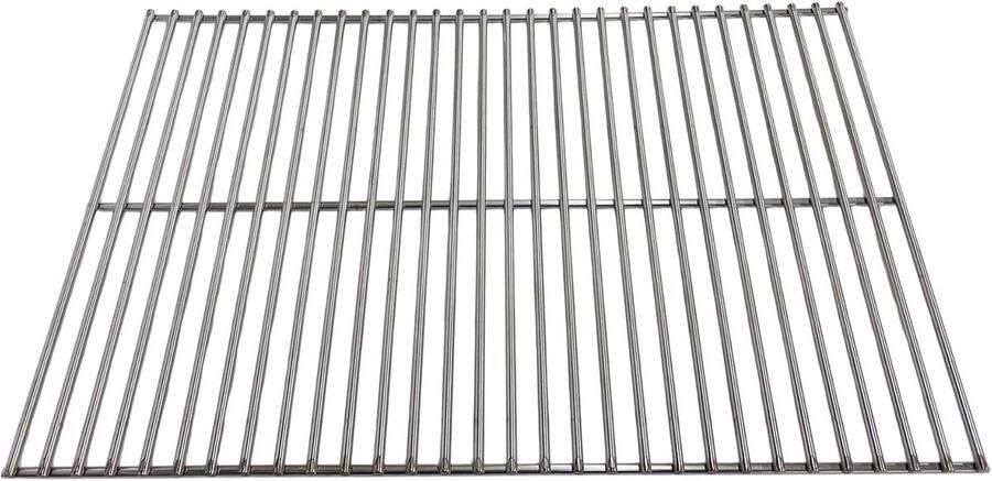 Grill Rooster Briquette Houder Gelijkmatige Warmte Roestvrij Staal 56x36 cm Zilver