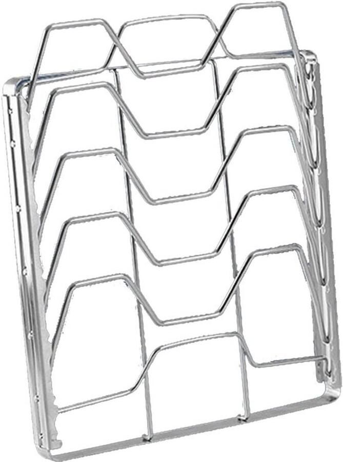 Grill rooster Roestvrij staal rek Buiten koken Warmte-dispergerend ontwerp 27 cm Zilver
