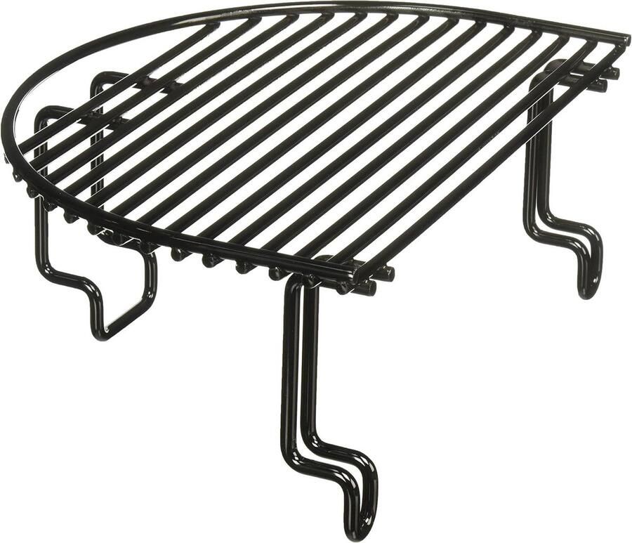 Grill Rooster Uitbreidingsrooster Kookoppervlak Meer Grillen Dubbele Kooklaag 29 x 21 x 13 cm Zwart