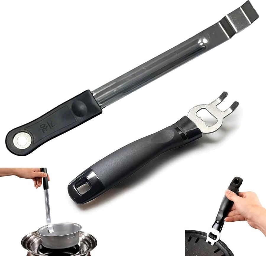 Grill Roosterhefboom Grijpstaaf Roestvrij Staal Grillhefboom Barbecue Grill Anti-Verbranding Roestvrij Staal Barbecue Kookroosterhefboom Accessoires voor Buitenkoken (C)