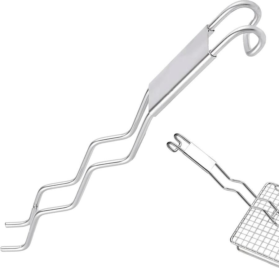 Grill Roosterhefboom Grijptang Roestvrij Staal Roosterhefboom Hefboom Barbecue Grill Anti-Verbranding Roestvrij Staal Barbecue Kookroosterhefboom Accessoires voor Buitenkoken (B)