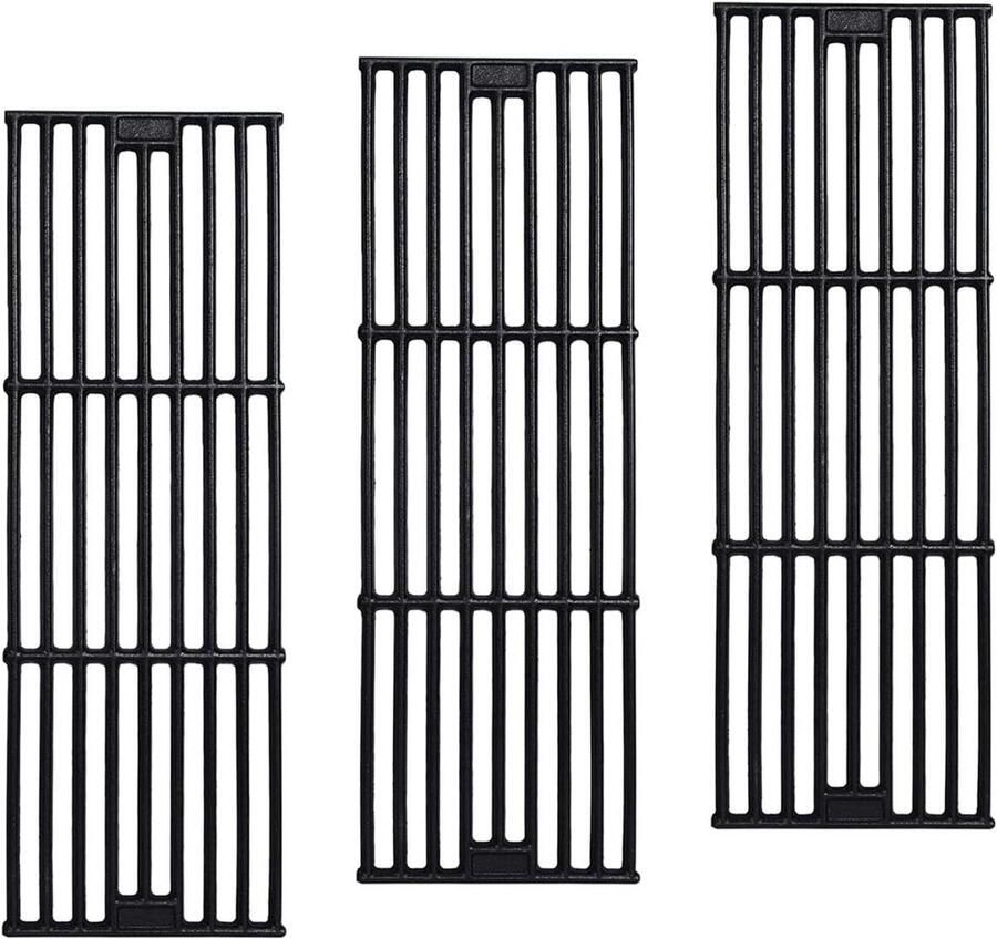 Grill Roosters Barbecue Platen Buiten Koken Gietijzeren Kwaliteit Set van 3 Zwart