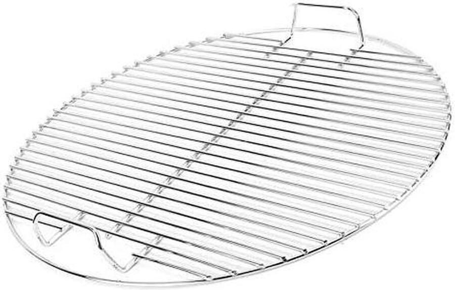 Grill Roosters BBQ Mesh Buiten Koken Roestvrij Staal 44.5cm Diameter Zilver