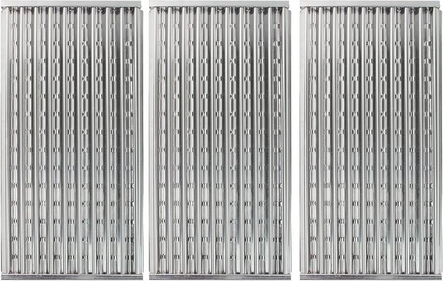Grill Roosters BBQ Platen Grillen Buiten Roestvrij Staal Set van 3 Zilver