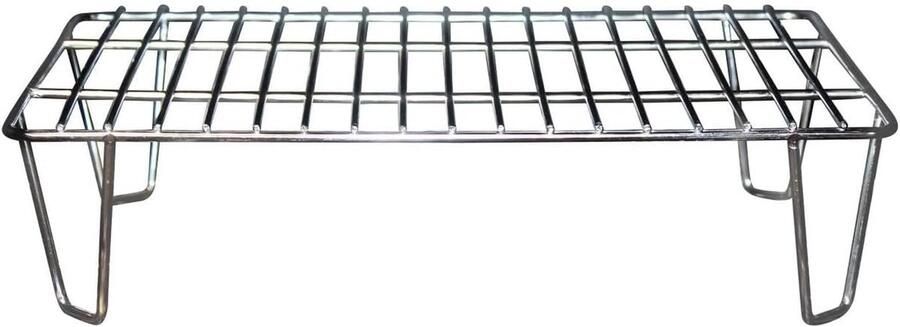 Grill RVS Rooster Extra kookoppervlak BBQ Bereiding Perfecte Pasvorm 35.5 cm Zilver