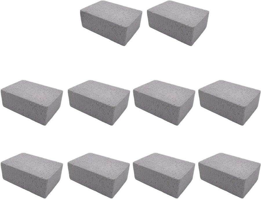Grill Schoonmaaksteen Reinigingsblok Barbecue Onderhoud Gemakkelijk Schoonmaken 10PCS Grijs