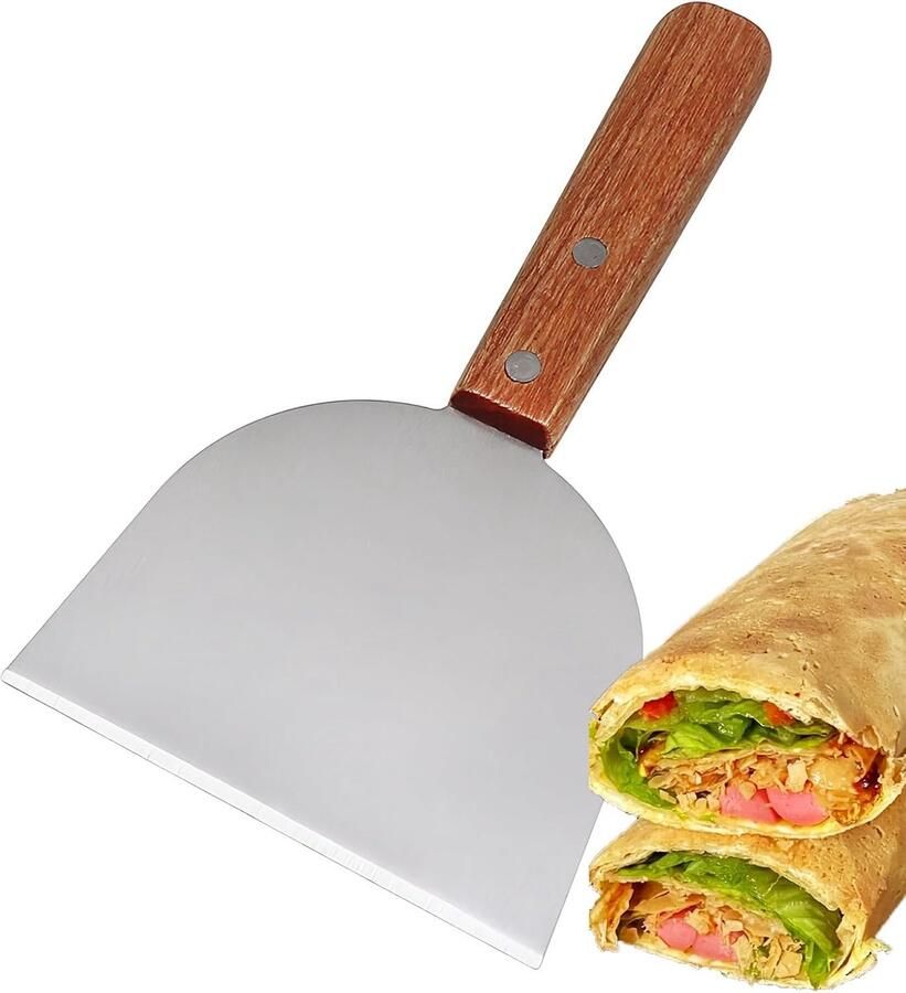Grill Schraper Bakplaat Schraper Grill Reinigen Roestvrij Staal 22 cm Lengte Zilver