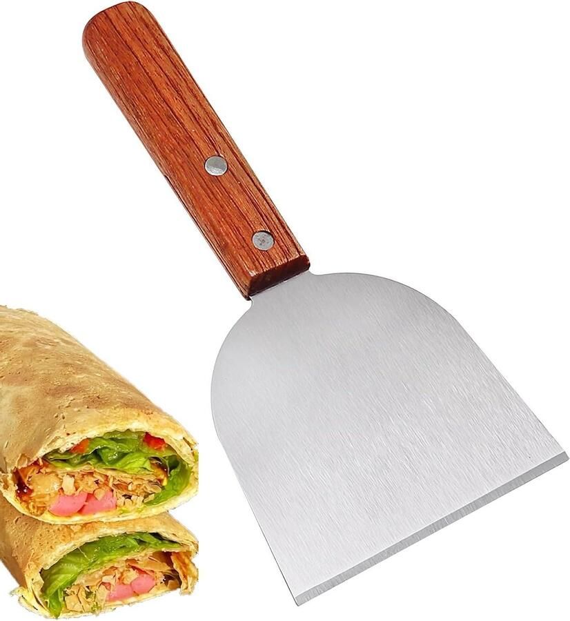 Grill Schraper BBQ Schraper Grill Schoonmaken Roestvrij Staal 21 x 12 cm Meerkleurig