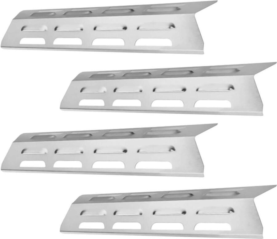 Grill Spatborden Hittebeschermers Grill Barbecue Beschermen Roestvrij Staal 42 x 12.6 x 6.5 cm Zilver