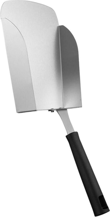Grill Spatel Keerijzer Turner Buiten Koken Ruimtebesparend Ontwerp 38.8 cm Lengte Zwart