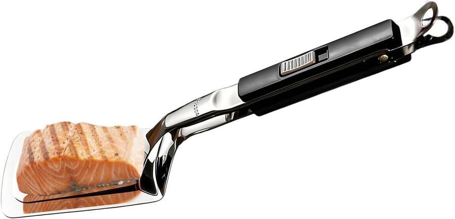 Grill Tang Keuken Spatel Buiten Koken Hittebestendig Roestvrij Staal 29 cm Zwart