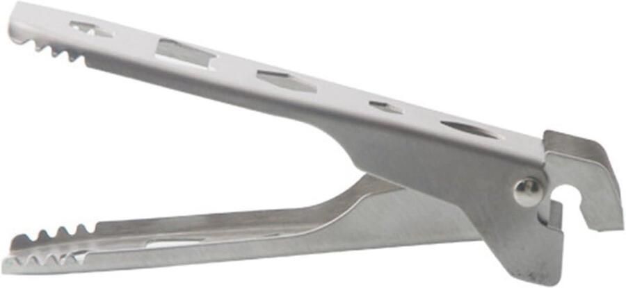 Grill Tang Koekenpan Klem Outdoor Koken Antislip Handvat 14x5.9cm Zwart
