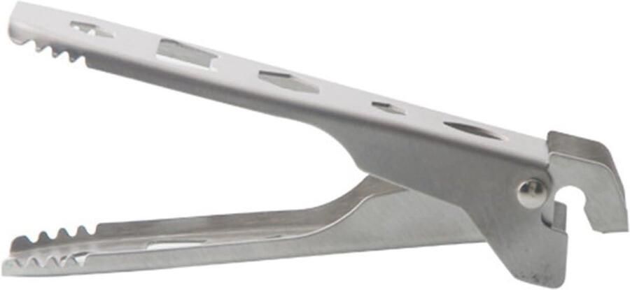 Grill Tang Kookgerei Houder Outdoor Koken Antislip Handvat 14 x 5.9 cm Zwart