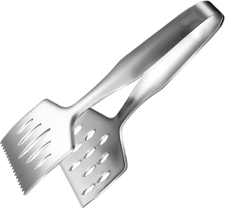 Grill Tang Kooktang Keuken Voedsel Draaien Hittebestendig Handvat 27 cm Zilver