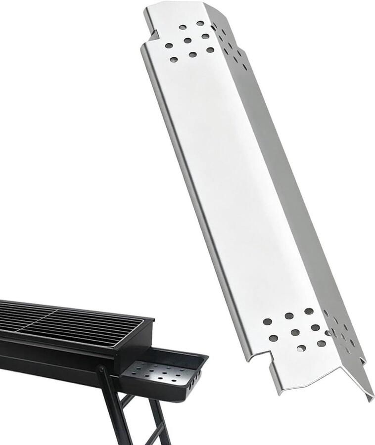 Grill Vervangende Warmteplaten Barbecue Vlamdeflector Gelijkmatig Grillen Oxidatiebestendig Roestvrij Staal 38 x 12 x 5 cm