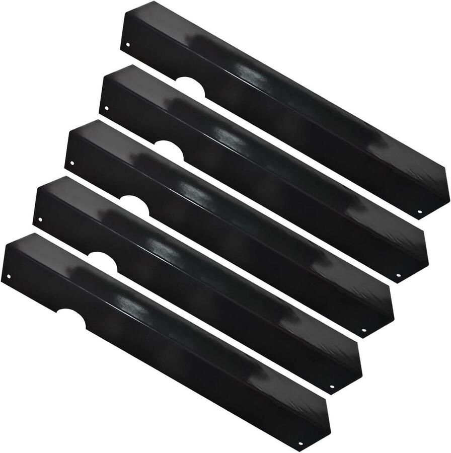 Warmteplaten Grill Hitteschild Vlamverdeler Barbecue Smaken Verbeteren Roestvrijstalen Constructie 46 x 16 x 16 cm Zwart
